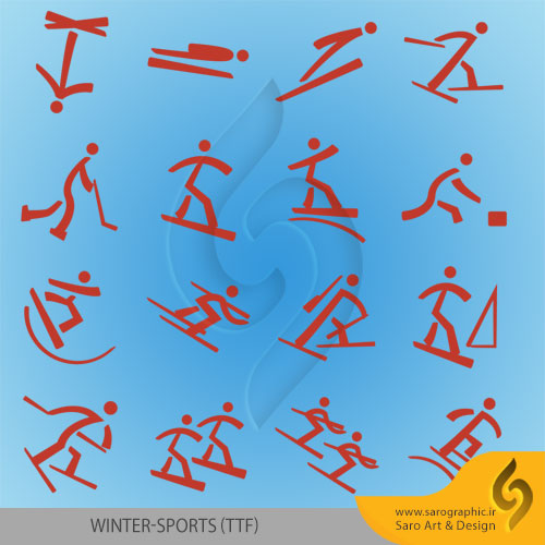 دانلود رایگان فونت ورزش های المپیک زمستانی